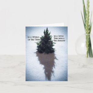 Little Tree Inspiring Quote Gevouwen Wenskaart Kaart