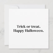Little Trick 'R Treaters Happy Halloween  Kaart (Achterkant)