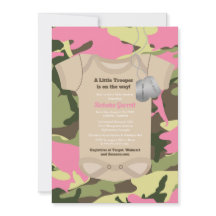Little Trooper Army Militair Girl Camo Baby shower