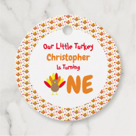 Little Turkey 1st Birthday Bedankjes Labels