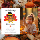 Little Turkey 1st Birthday Invitation Kaart