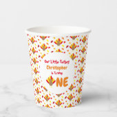 Little Turkey 1st Birthday Papieren Bekers (Voorkant)