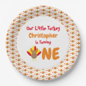 Little Turkey 1st Birthday Papieren Bordje