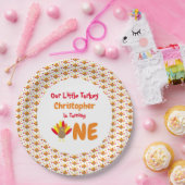 Little Turkey 1st Birthday Papieren Bordje (Feest)