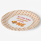 Little Turkey 1st Birthday Papieren Bordje (Gekanteld)