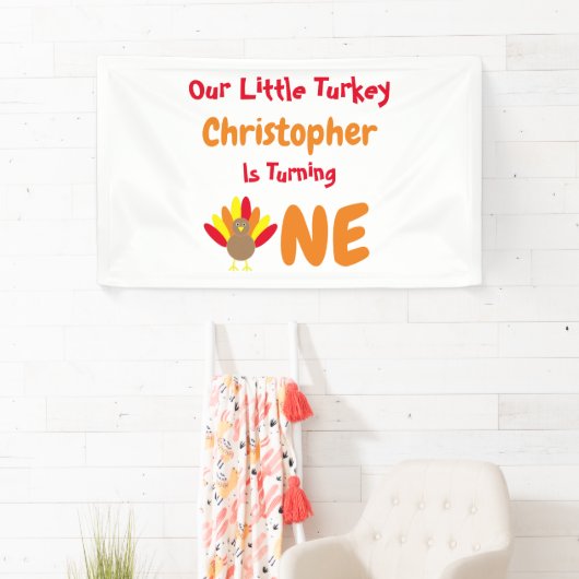 Little Turkey 1st Birthday Spandoek (Insitu)
