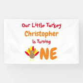 Little Turkey 1st Birthday Spandoek (Horizontaal)