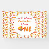 Little Turkey 1st Birthday Spandoek (Horizontaal)