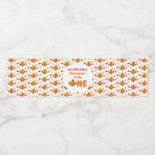 Little Turkey 1st Birthday Waterfles Etiket (Enkel label)