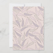 Little Turkey Autumn Girl Baby shower Kaart (Achterkant)