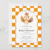 Little Turkey Baby shower Kaart (Voorkant)