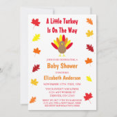 Little Turkey Baby shower Kaart (Voorkant)