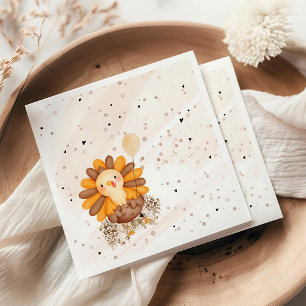 Little Turkey Baby shower Thanksgiving Servet