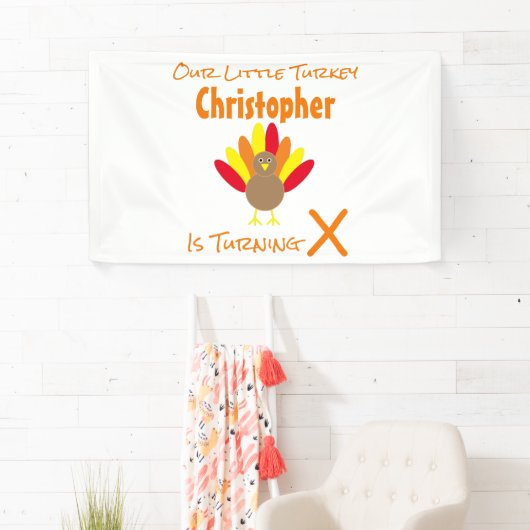 Little Turkey Birthday Spandoek (Insitu)