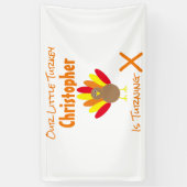 Little Turkey Birthday Spandoek (Verticaal)