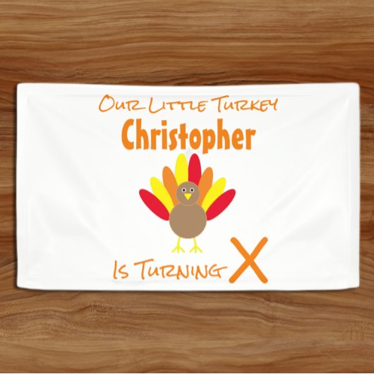 Little Turkey Birthday Spandoek