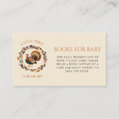 Little Turkey Boeken voor Baby Herfst Baby shower Informatiekaartje (Voorkant)