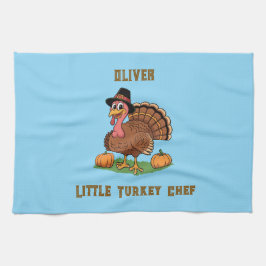 Little Turkey Chef Towel – Thanksgiving Gift Theedoek