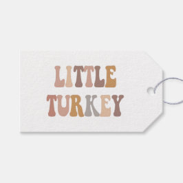 Little Turkey Fall Autumn Thanksgiving Baby Cadeaulabel