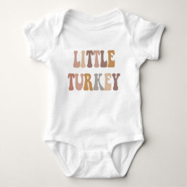 Little Turkey First Thanksgiving Outfit Romper