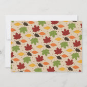 Little Turkey Herfst Thanksgiving 1st Birthday Fot Kaart (Achterkant)