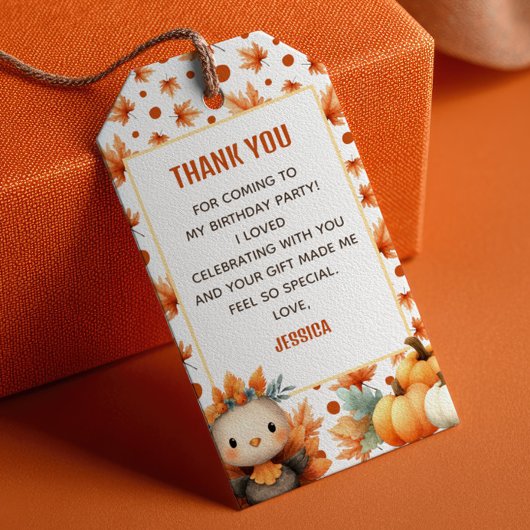 Little Turkey Thanksgiving 1st Birthday Thank You  Cadeaulabel