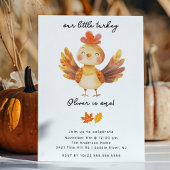 Little Turkey Verjaardag Uitnodiging