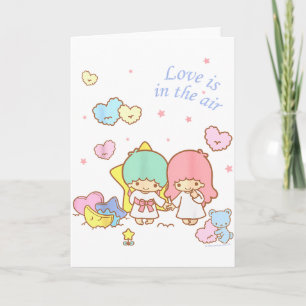 Little Twin Stars Love Is In The Air Valentijn T-s Kaart