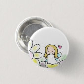 Little Ucchan Ronde Button 3,2 Cm (Voorkant /achterkant)