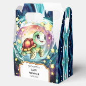 Little Under the Zee Turtle Baby shower Bedankdoosjes (Geopend)