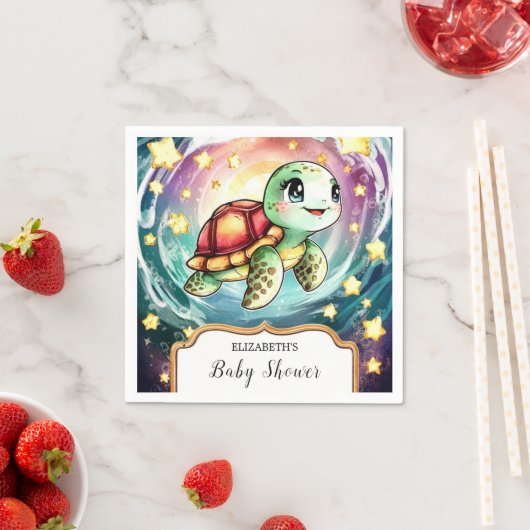 Little Under the Zee Turtle Baby shower Servet (Insitu)