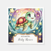 Little Under the Zee Turtle Baby shower Servet (Voorkant)