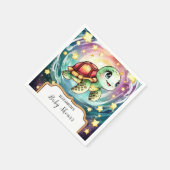 Little Under the Zee Turtle Baby shower Servet (Hoek)