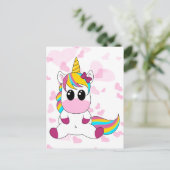 Little Unicorn Briefkaart (Staand voorkant)