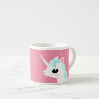 Little Unicorn met blue mane espresso mok