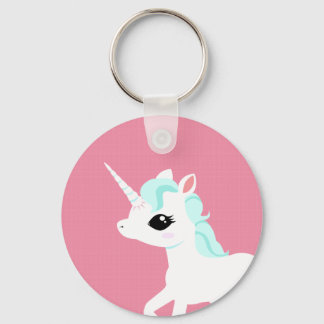 Little Unicorn met blue mane sleutelhanger