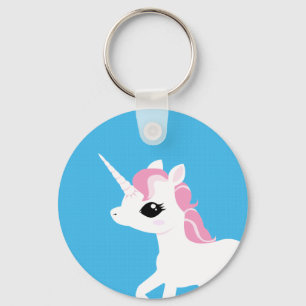 Little Unicorn met Roze mane sleutelhanger