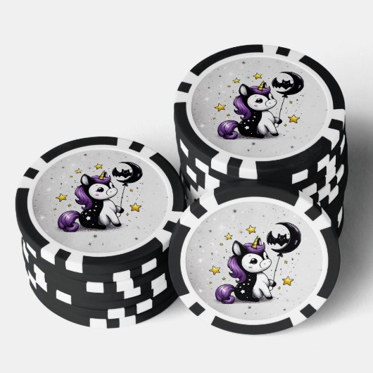 Little Unicorn Poker Chips (Opstapeling)