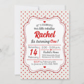 Little Valentijn First Birthday Invitation Kaart (Voorkant)