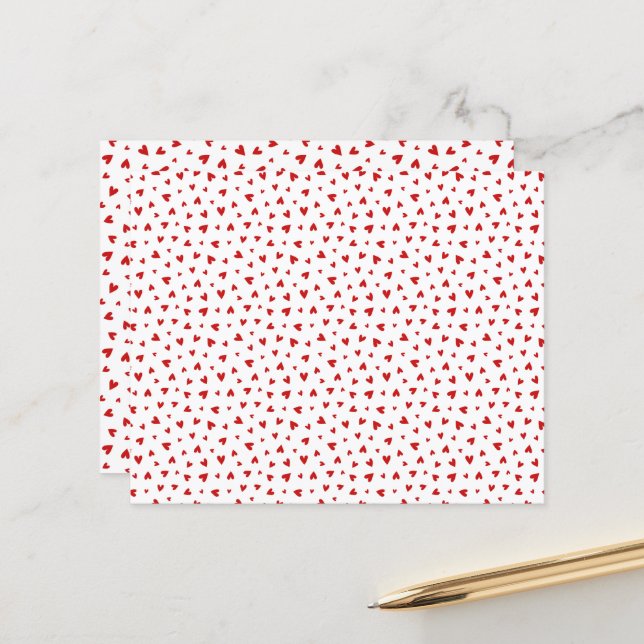 Little Valentine Hearts Paper Sheet (Voorkant / Achterkant in situ)