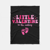 Little Valentine In The Making Valentine's Day Pre Fleece Deken (Voorkant)