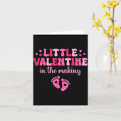 Little Valentine In The Making Valentine's Day Pre Kaart (Gele Bloem)