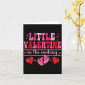 Little Valentine In The Making Valentine's Day Pre Kaart (Gele Bloem)