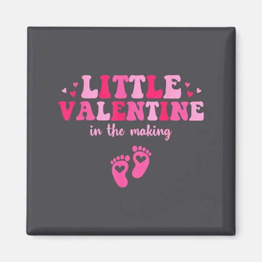 Little Valentine In The Making Valentine's Day Pre Magneet (Voorkant)