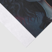 Little Vamp Gothic Meisje Decoupage Papier (Detail)