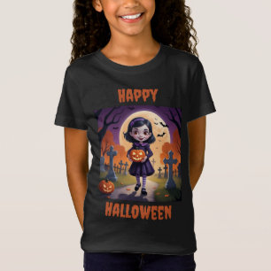 Little Vampire Girl Halloween T-shirt