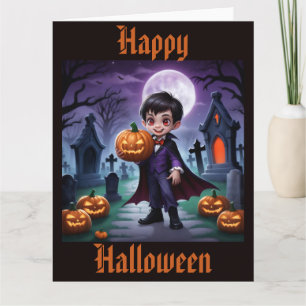 Little Vampire Halloween Kaart
