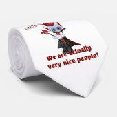 Little Vampire Leuke Mensen Grappig Halloween Stro Stropdas (Opgerold)