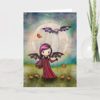 Little Vampire met Flying Cat van Molly Harrison