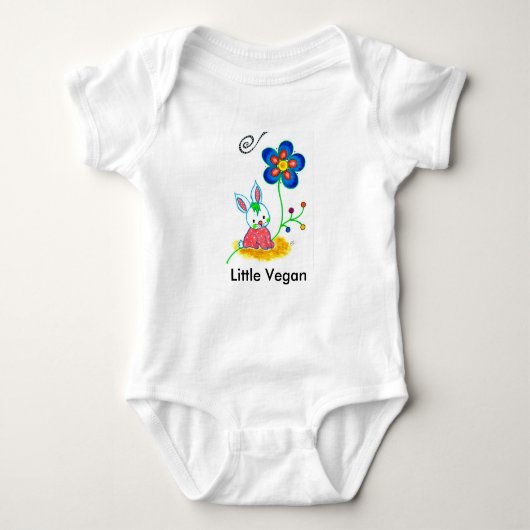 "Little Vegan" Baby Bodysuit (Voorkant)